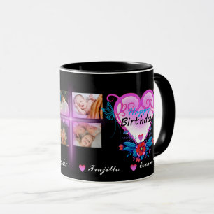 Mug Joyeux anniversaire 4 cadeau photo