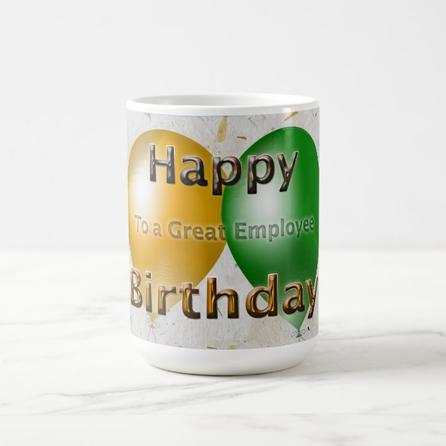 Mug Joyeux anniversaire à un grand employé (Centre)