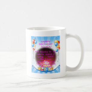 Mug Joyeux anniversaire à vous Art Imprimer