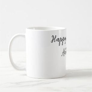 Mug Joyeux anniversaire ajouter nom titre simple minim