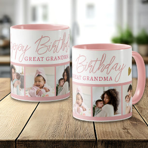 Mug Joyeux Anniversaire Arrière Grand-Mère 5 Collage P