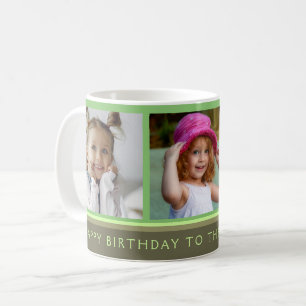 Mug Joyeux anniversaire au meilleur collage photo gran