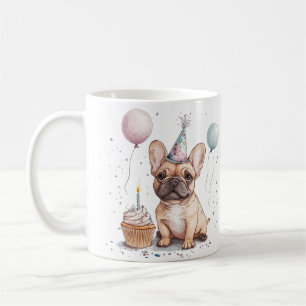 Mug Joyeux Anniversaire Bouledogue Français