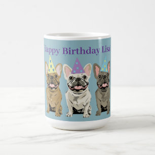 Mug Joyeux Anniversaire! Bouledogues Français