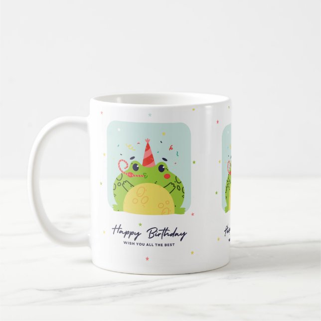 Mug Joyeux Anniversaire – Café d'anniversaire amus (Gauche)