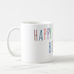 Mug Joyeux Anniversaire couleur police