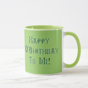 Mug Joyeux anniversaire de Jour de la Saint Patrick à