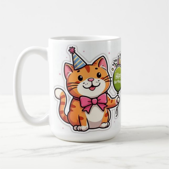Mug Joyeux anniversaire de la collection design (Gauche)