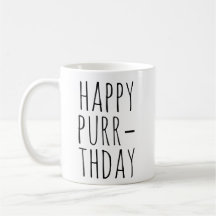 Joyeux anniversaire de ronronnement Thème de chat