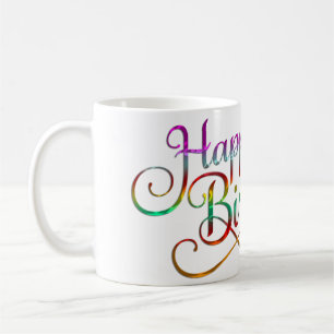 Mug JOYEUX ANNIVERSAIRE - design de texte + vos propre
