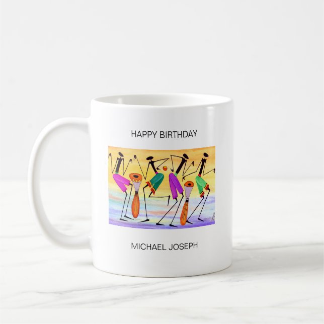 Mug Joyeux anniversaire, exprimer le bonheur (Gauche)