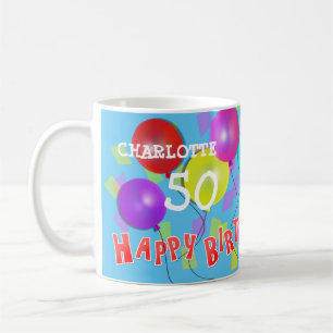 Mug Joyeux Anniversaire Fun 50e jalon Personnalisé