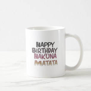 Mug Joyeux Anniversaire Hakuna Matata Violet Inspir
