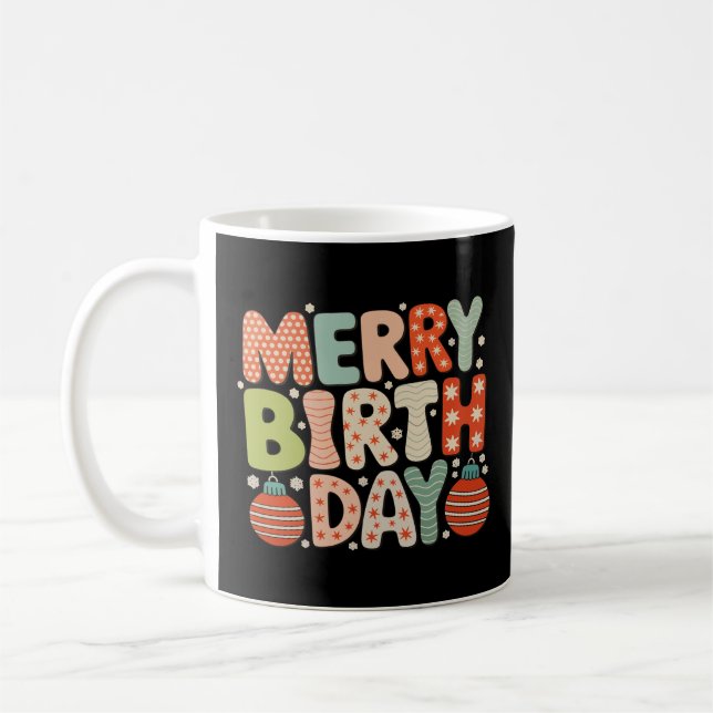Mug Joyeux Anniversaire Jour de naissance Mignonne Noë (Gauche)