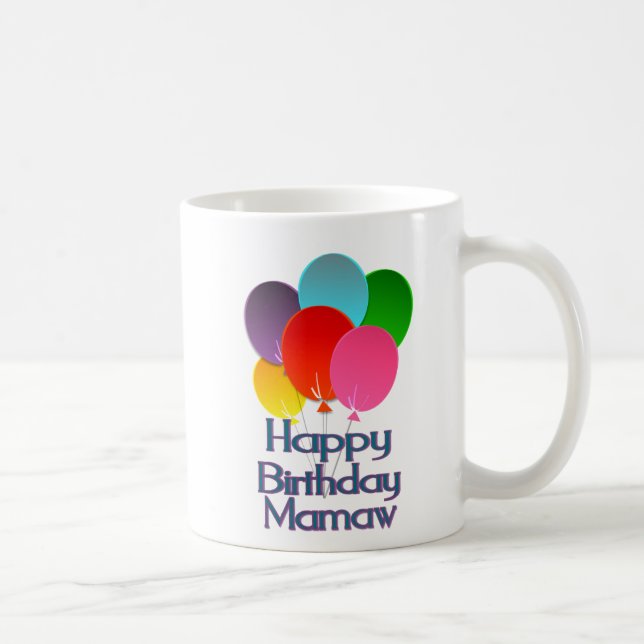 Mug Joyeux anniversaire Mamaw (Droite)