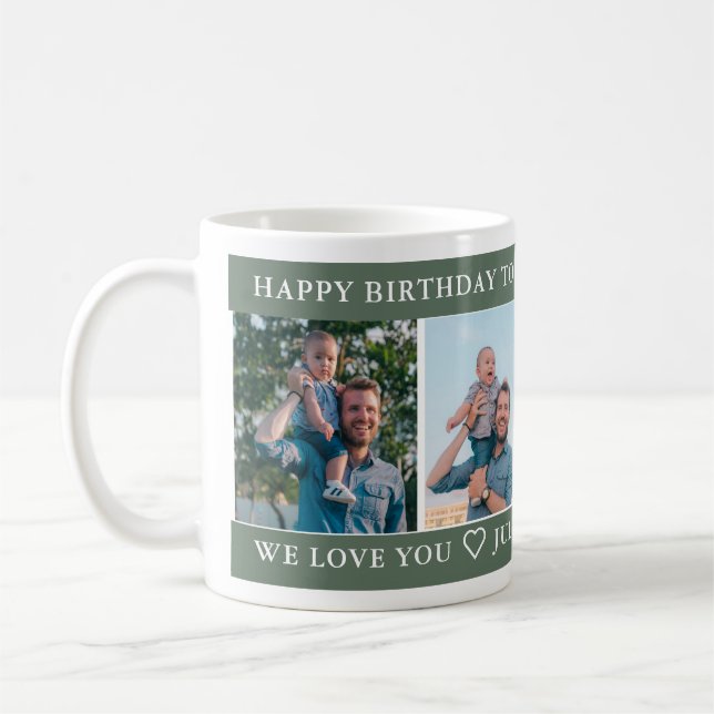 Mug Joyeux Anniversaire Meilleur Père jamais (Gauche)