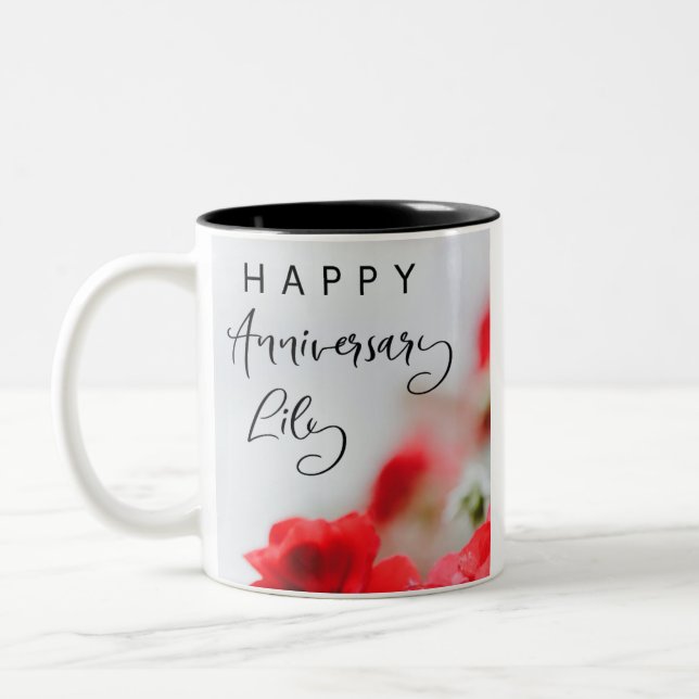 Mug Joyeux Anniversaire | Nom Personnalisé  (Gauche)