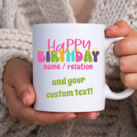 Joyeux Anniversaire Nom Texte personnalisé Bougies