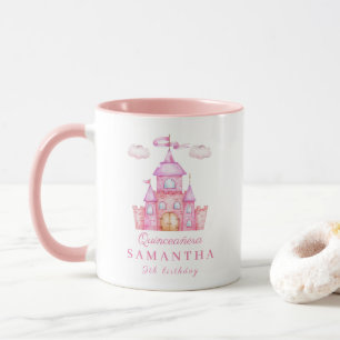 Mug Joyeux anniversaire petit château princesse