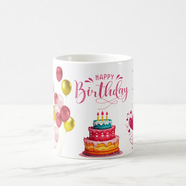 Mug Joyeux Anniversaire pour la conception d'enfants d (Centre)