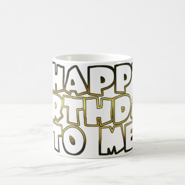 Mug Joyeux anniversaire pour moi, Selfie Félicitations (Centre)