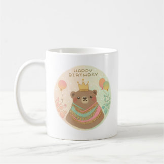 Mug Joyeux anniversaire Teddy Bear Illustration