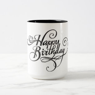 Mug Joyeux Anniversaire Typographie