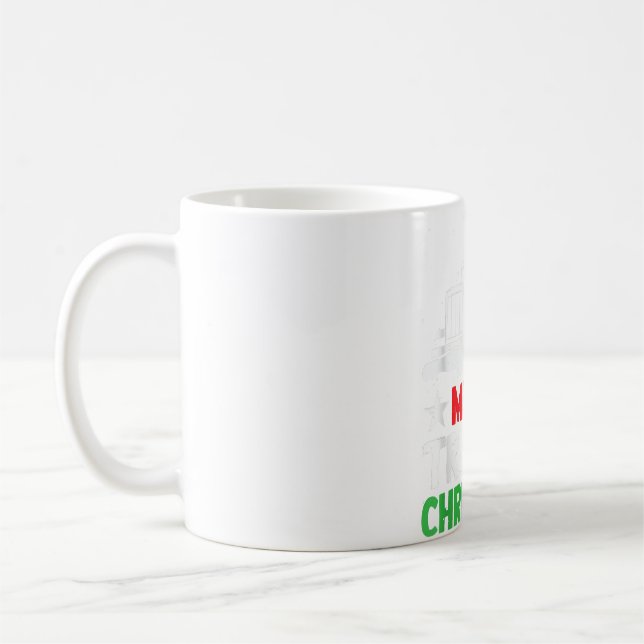 Mug Joyeux arbre de Noël Stethoscope Nurse Funny migno (Gauche)