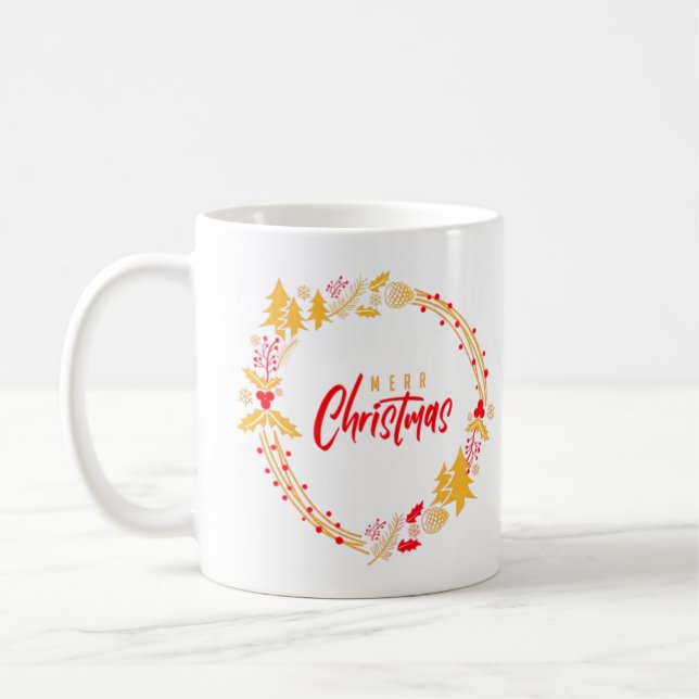 Mug Joyeux arbres de Noël (Gauche)