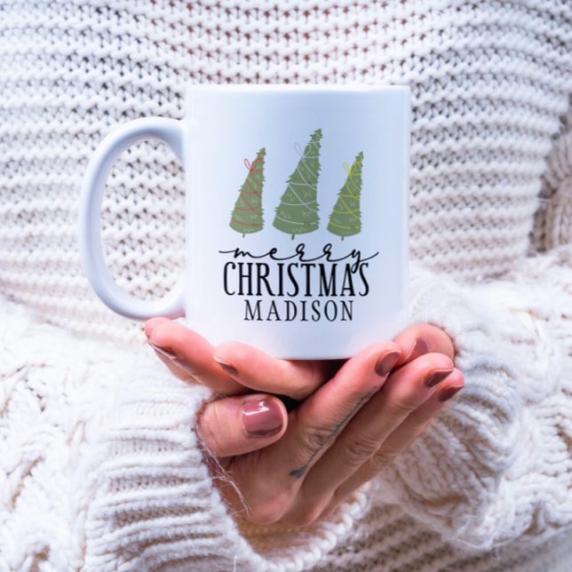 Mug Joyeux arbres de Noël Joyeux Jardins Jours fériés (Créateur téléchargé)