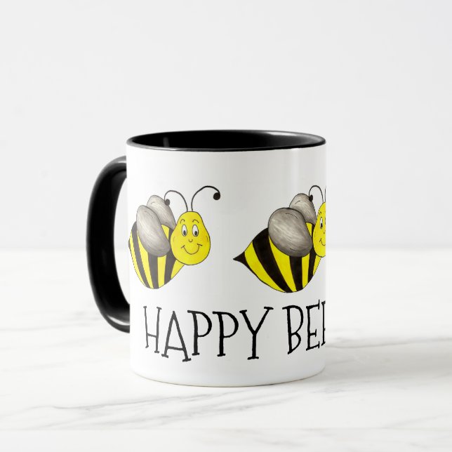 Mug Joyeux Bee Day Bumblebee Anniversaire Bee Birthday (Devant gauche)