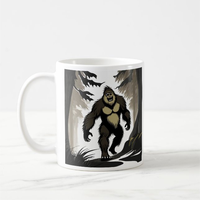 Mug Joyeux Bigfoot à Woods (Gauche)