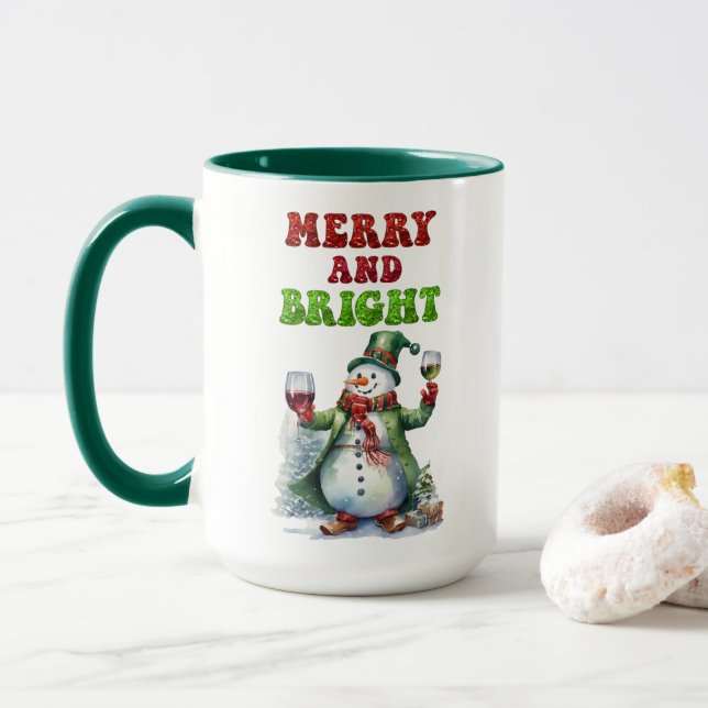 Mug Joyeux bonhomme de neige (Avec donut)
