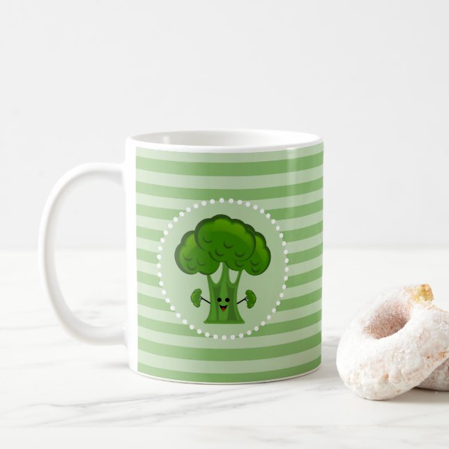 Mug Joyeux Brocoli vert (Avec donut)