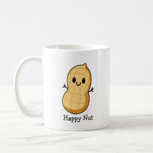 Mug Joyeux Cacahuète Dessin Animé Kawaii – Noix Souria