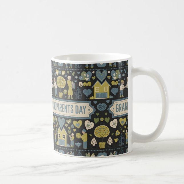 Mug Joyeux cadeau de la fête des grands-parents (Droite)