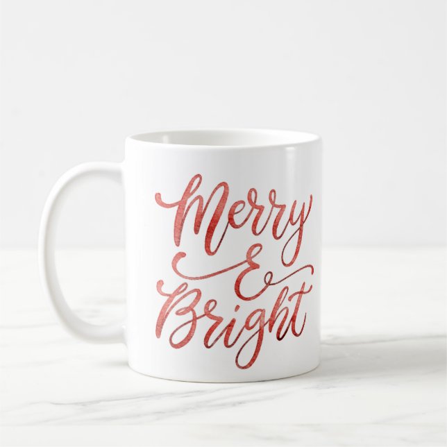 Mug joyeux cadeau de Noël, cadeau de Noël moderne gif (Gauche)