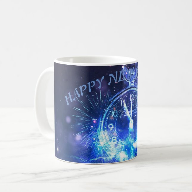 Mug Joyeux cadeau du Nouvel An 2025 pour elle (Devant gauche)