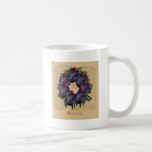 Mug joyeux cadeaux de guirlande de poules