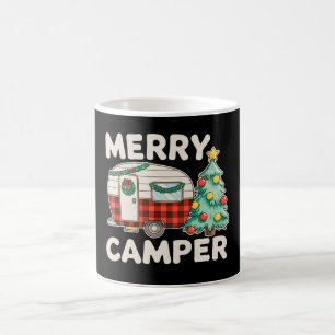 Mug Joyeux Campeur Noël Vintage Décor Arbre de Noël