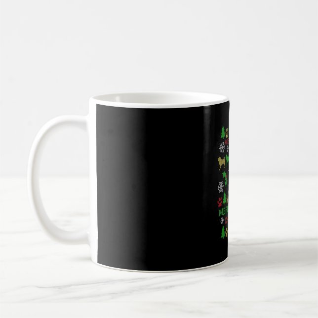 Mug Joyeux Carlin de Noël (Gauche)