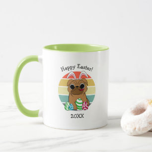 Mug Joyeux Carlin de Pâques mignon avec des oreilles d
