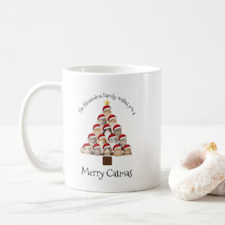 Mug Joyeux Cat Noël Personnalisé Famille Noël Fêtes