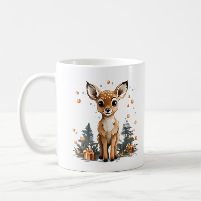 Mug Joyeux cerf de Noël (Gauche)