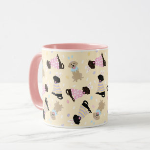 Mug Joyeux Chiens d'excursion de Pâques Labrador