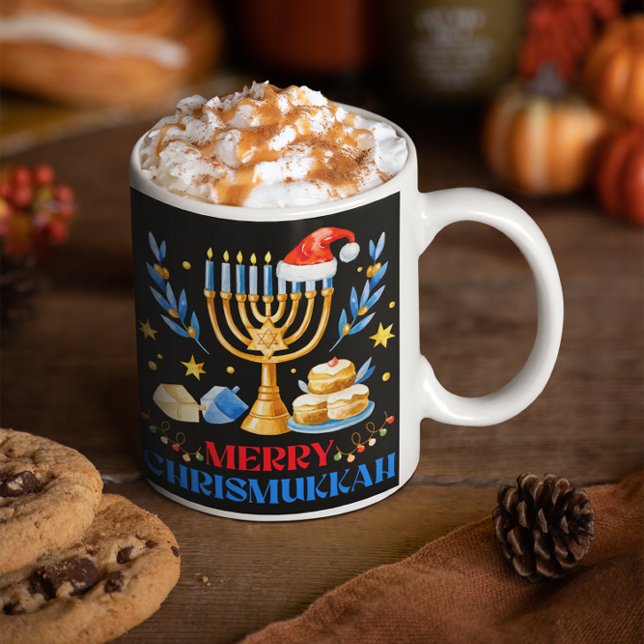 Mug Joyeux Chrismukkah Holiday Hanoukka Pajama Family (Créateur téléchargé)
