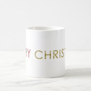 Mug Joyeux Christ dans la Parties scintillant d'or de