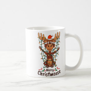 Mug Joyeux Christmoose Noël Sapin de Noël Lumineux