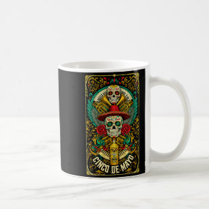 Mug Joyeux cinco de mayo mexicain chapeau crâne