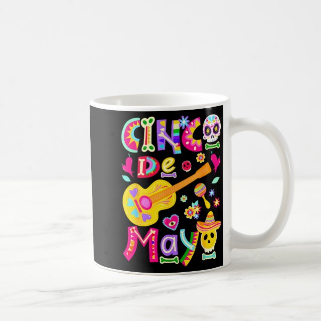 Mug Joyeux cinco de mayo mexicain chapeau guitareJoyeu (Droite)
